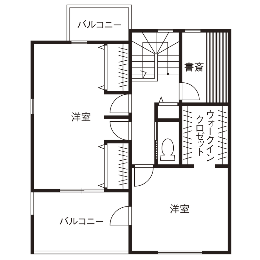 CASA LABO（カーサラボ） by ショーナン・ホーム 【名古屋市｜30坪台｜2000万円台】冬でも昼間はエアコンいらず。「日差しだけで充分。暖かさが続きます」の間取り図（4LDK）２階