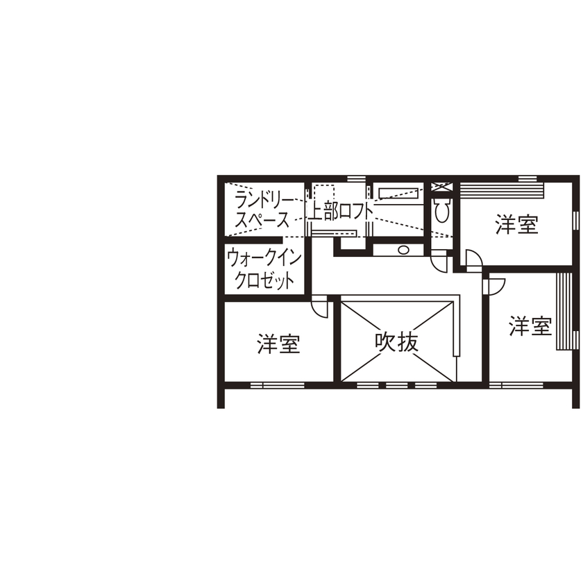 CASA LABO（カーサラボ） by ショーナン・ホーム 【名古屋市｜店舗併用｜間取り有】子どもの身体と未来のために選んだ【ECOボード】でストレスフリーな毎日!の間取り図（３LDK＋サロン）２階