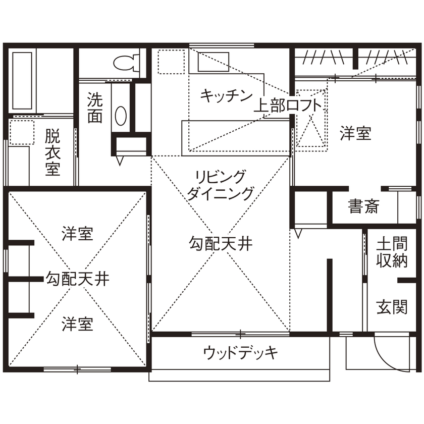 CASA LABO（カーサラボ） by ショーナン・ホーム 【瀬戸市｜30坪未満の平屋｜2000万円台】真冬も短パンでOK「節電効果も大満足！全館空調みたいに快適です」の間取り図（3LDK）１階