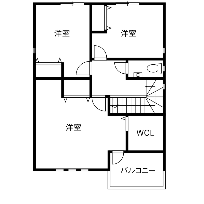 アローラホーム 【堺市・1000万円台・土地探し・間取り図有】カフェスタイルのキッチンで一息、愛猫と過ごす至福のリビングの間取り図（3LDK+畳コーナー）2階