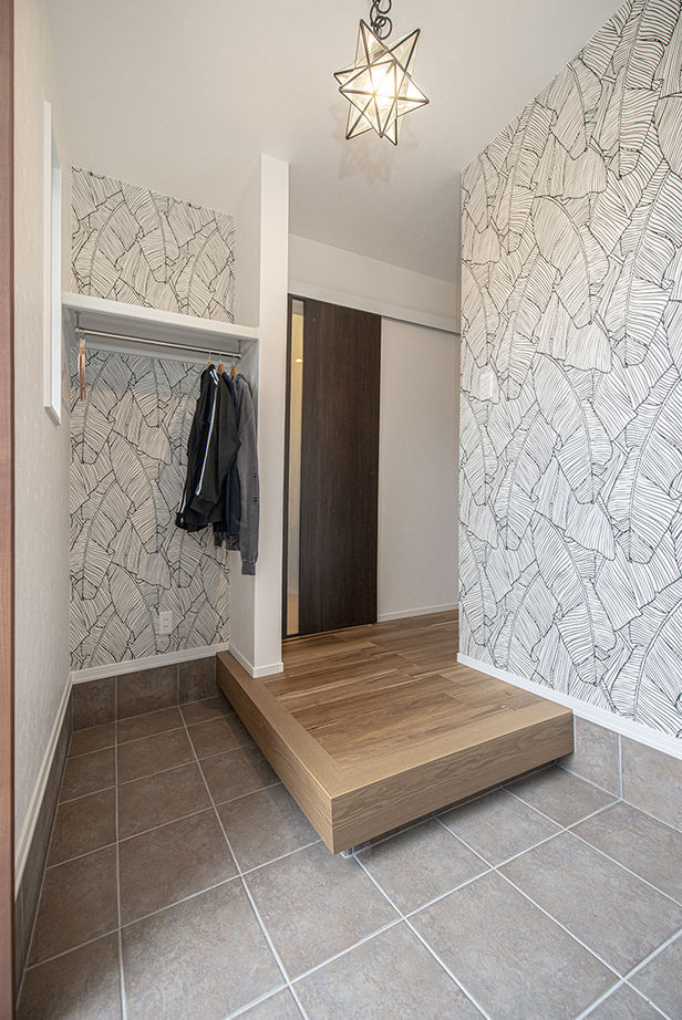 アローラホーム 【堺市・1000万円台・土地探し・間取り図有】カフェスタイルのキッチンで一息、愛猫と過ごす至福のリビングの建築実例画像7