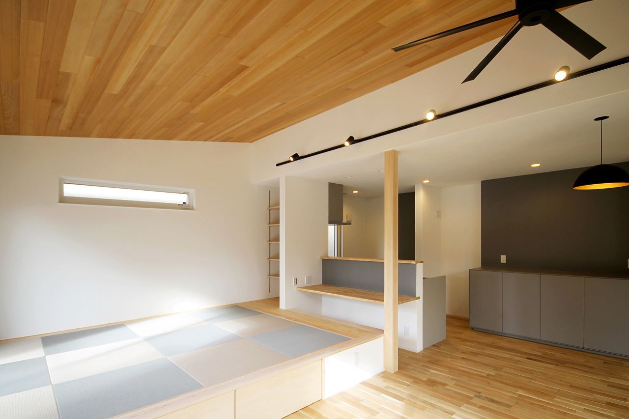 松下工務店 【神戸市｜2000万円台｜女性建築士の間取り】庭とつながる平屋の家の建築実例画像2