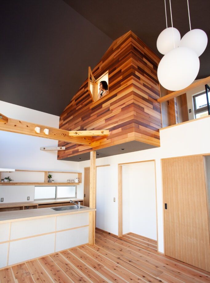 松下工務店 【淡路市｜2000万円台｜建築士の間取り】平屋風の２棟がつながる店舗付き住宅の建築実例画像12