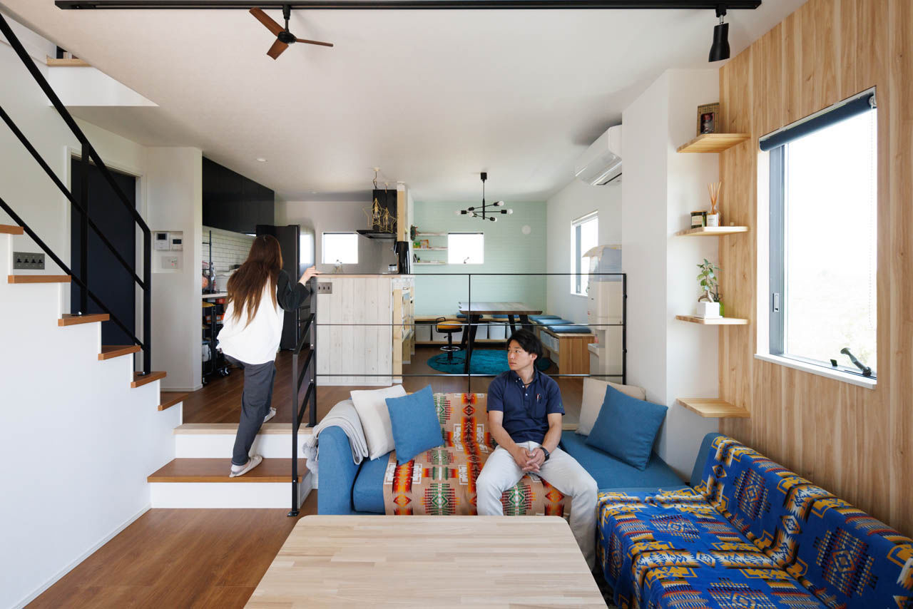 studio＊mag（スタジオマグ） 【1000万円台/32坪/間取り図/ウッドデッキ・スキップフロア】シンプルなキューブの中身は個性と楽しさ満載!の建築実例画像2