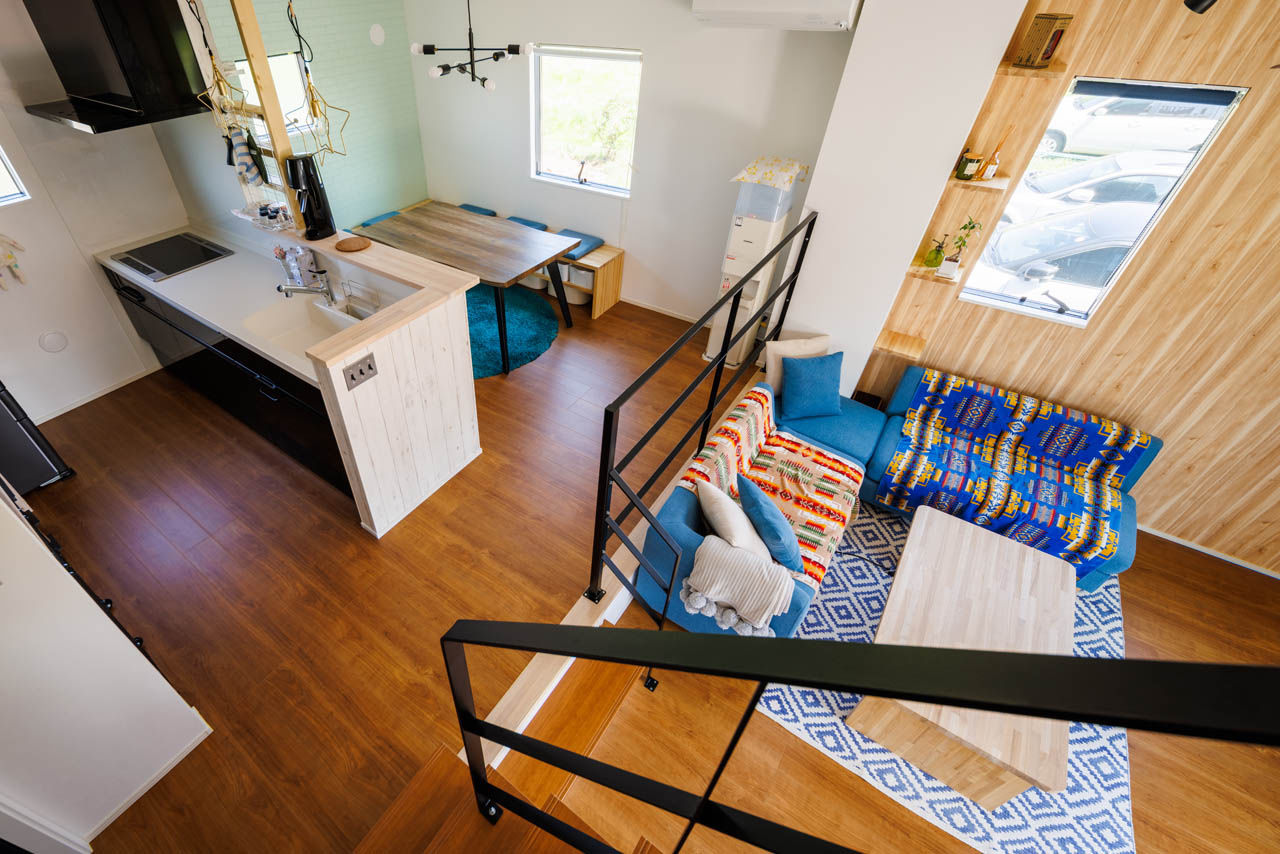 studio＊mag（スタジオマグ） 【1000万円台/32坪/間取り図/ウッドデッキ・スキップフロア】シンプルなキューブの中身は個性と楽しさ満載!の建築実例画像6