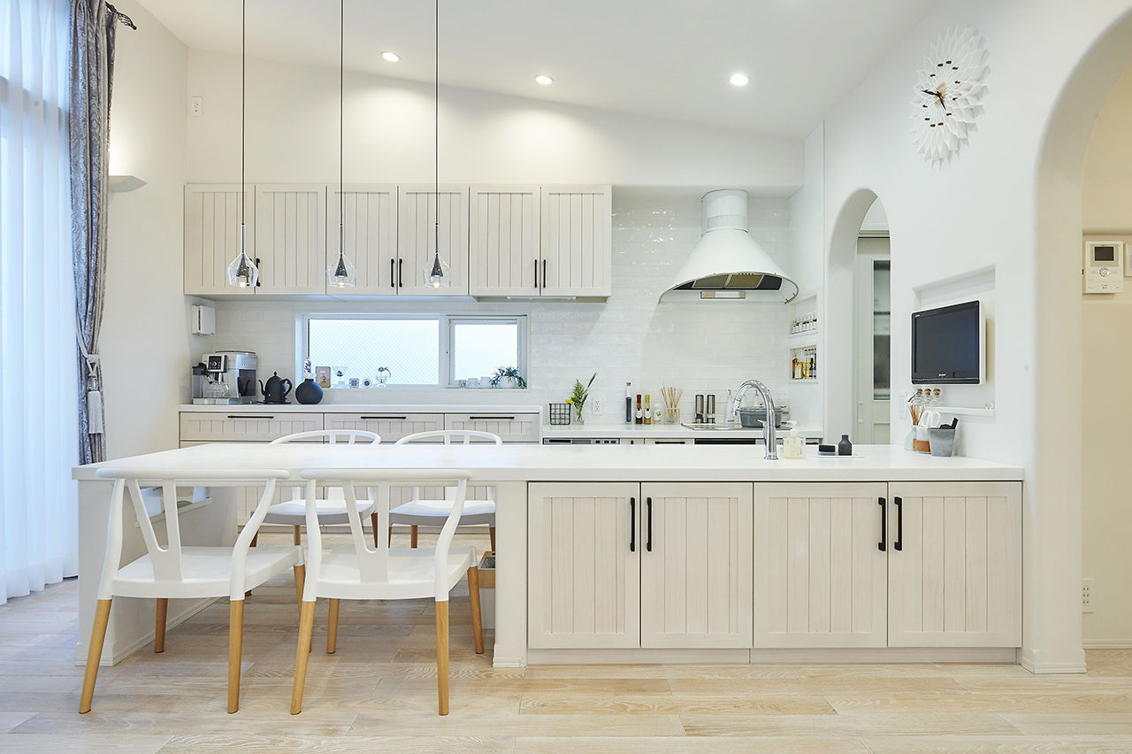 ハスカーサ　ポラスグループ 【4000万円台/二世帯住宅/完全分離型/間取り図あり】エーゲ海の街並みを彷彿とさせる美しい白い3階建ての家の建築実例画像5