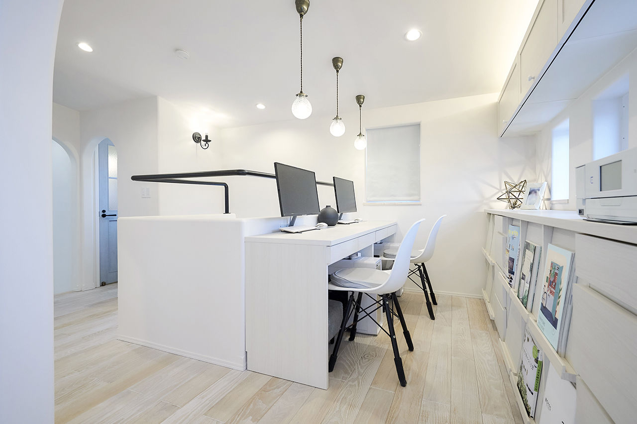 ハスカーサ　ポラスグループ 【4000万円台/二世帯住宅/完全分離型/間取り図あり】エーゲ海の街並みを彷彿とさせる美しい白い3階建ての家の建築実例画像6