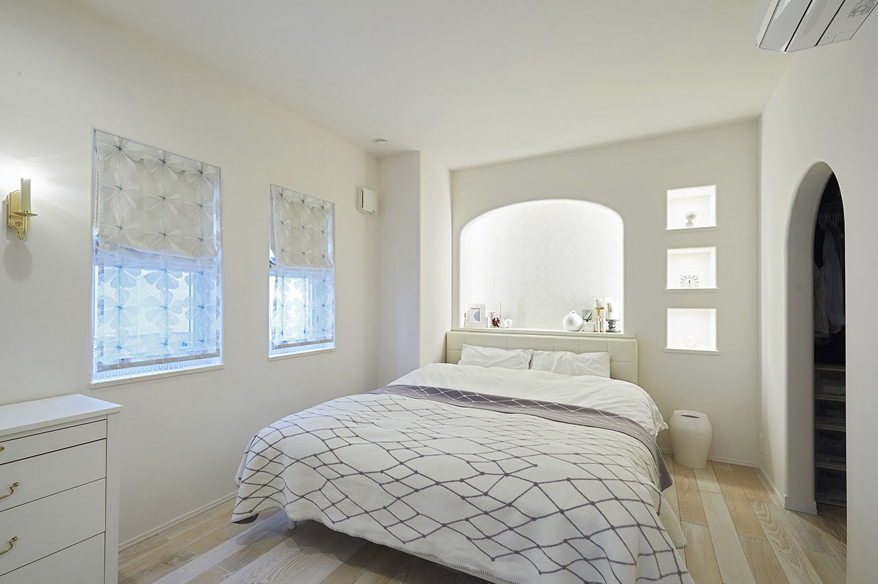 ハスカーサ　ポラスグループ 【4000万円台/二世帯住宅/完全分離型/間取り図あり】エーゲ海の街並みを彷彿とさせる美しい白い3階建ての家の建築実例画像7