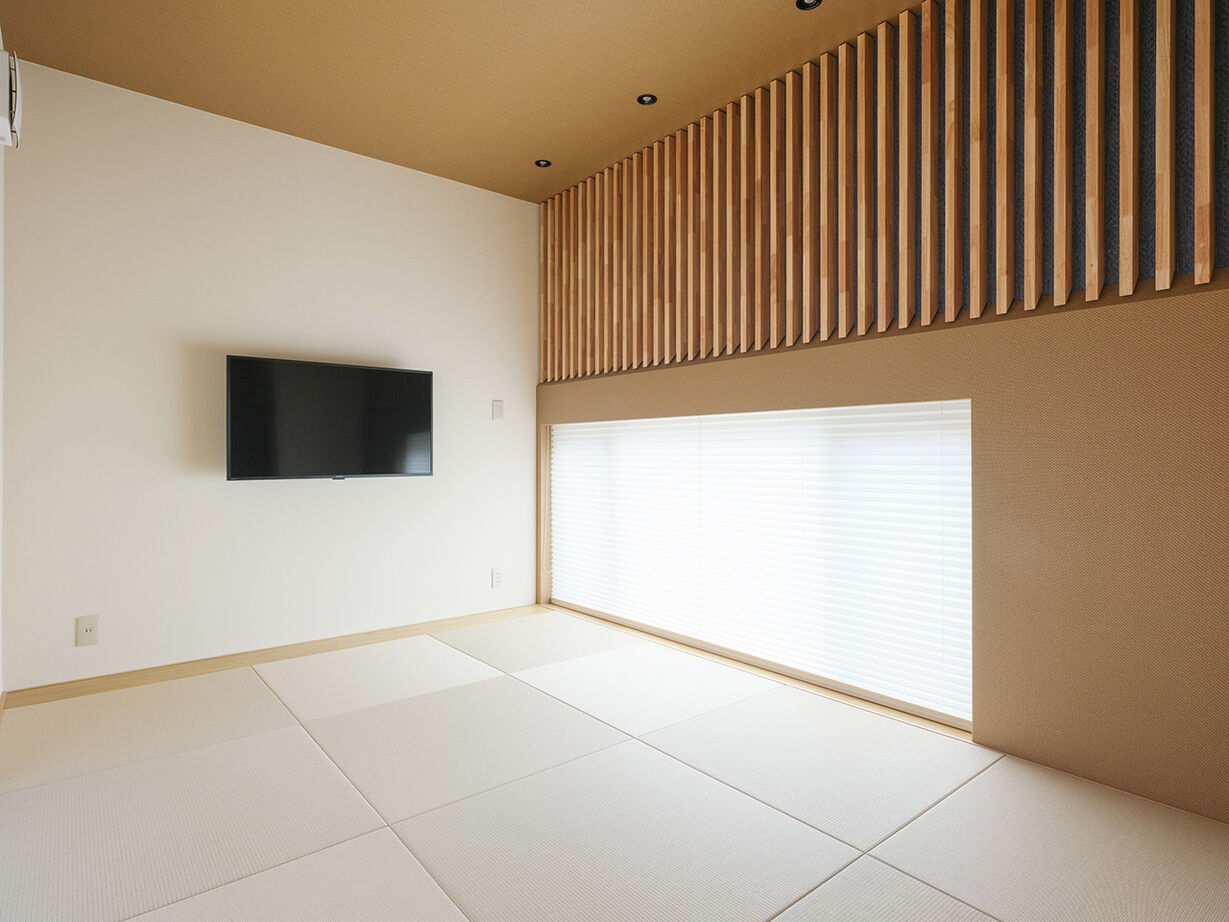 ハスカーサ　ポラスグループ 【4000万円台/40坪台/中庭】直線が織りなす、端正な美しさ。ゲストとくつろぐミニマルな家の建築実例画像6