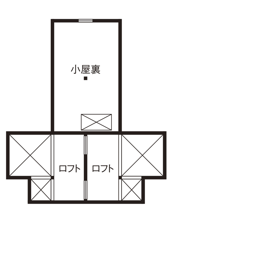 丸山建設（Ｅ‐ＨＯＭＥ一級建築士事務所） 【愛知県/2000万円台/スキップフロア/間取図】吹抜け&スキップフロアにワクワク！居心地のいいオシャレな家の間取り図（3LDK）ロフト