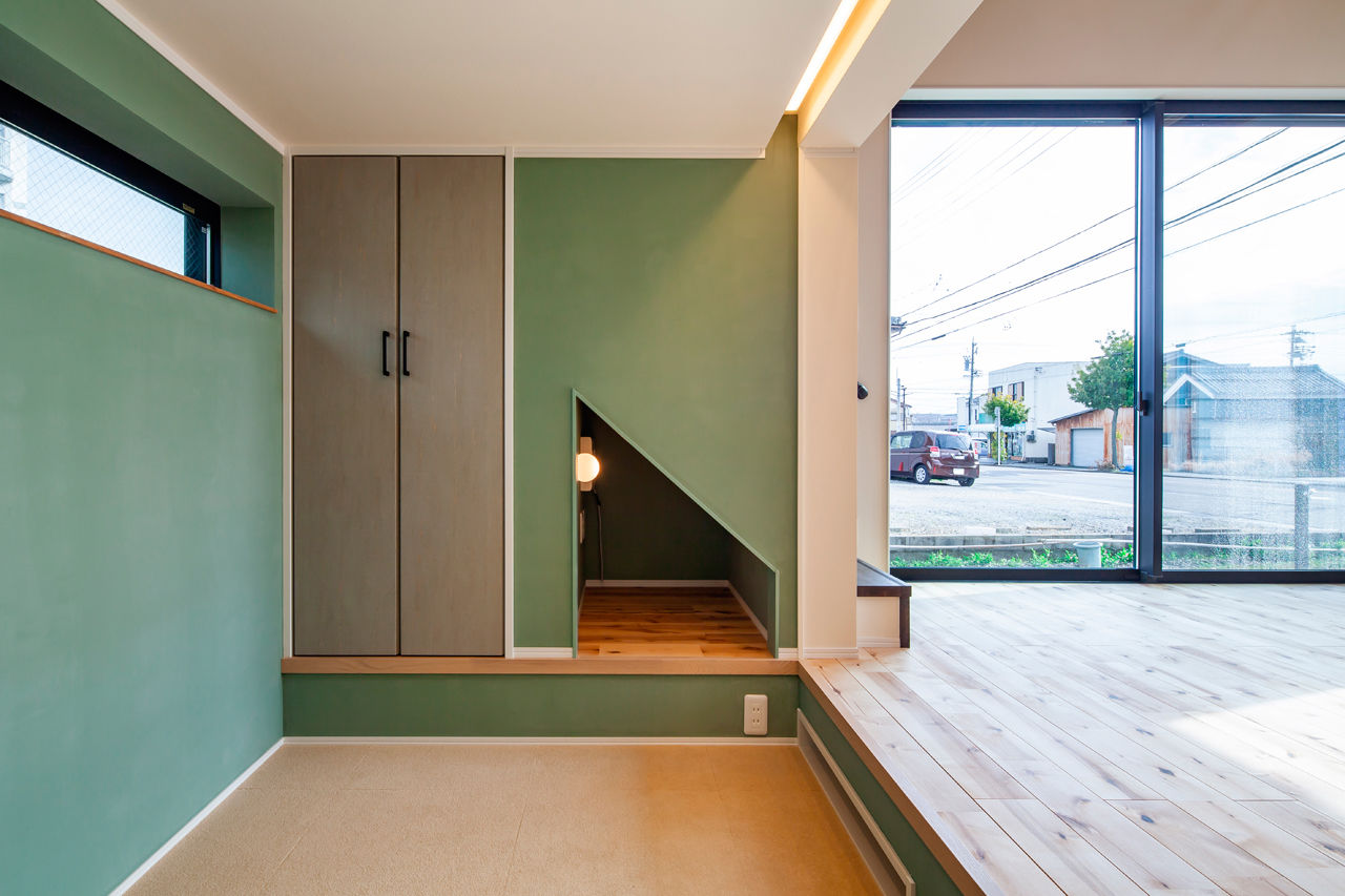 丸山建設（Ｅ‐ＨＯＭＥ一級建築士事務所） 【愛知県/2000万円台/スキップフロア/間取図】吹抜け&スキップフロアにワクワク！居心地のいいオシャレな家の建築実例画像4