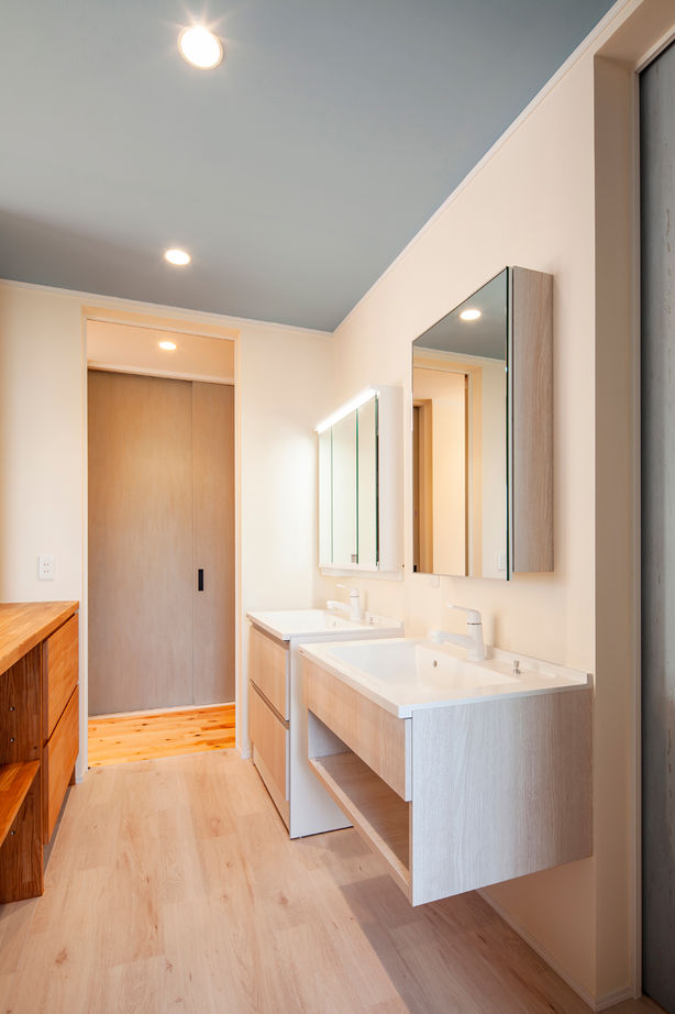 丸山建設（Ｅ‐ＨＯＭＥ一級建築士事務所） 【愛知県/2000万円台/スキップフロア/間取図】吹抜け&スキップフロアにワクワク！居心地のいいオシャレな家の建築実例画像8