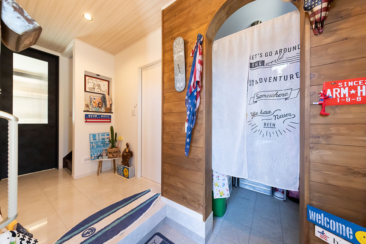 サティスホーム 【鈴鹿市×1000万円台×間取図あり】「私の大好きなアメリカン雑貨が似合うビンテージカフェスタイルの家」の建築実例画像4