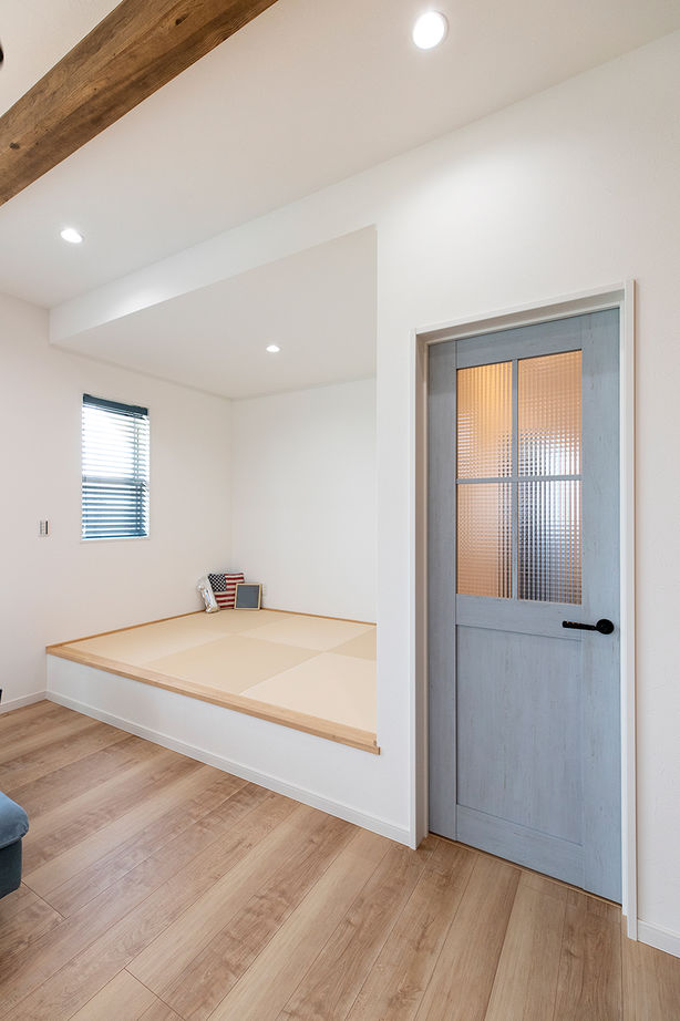 サティスホーム 【間取り図有×2000万円台×インナーガレージ×家事動線】20代で建てたアメリカ西海岸風ガレージハウスの建築実例画像7