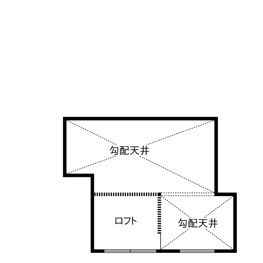 サティスホーム 【弥富市×平屋×サンルーム×ロフト×間取図有】立体空間の中で家族の居場所がゆるやかにつながる平屋の間取り図（3LDK＋サンルーム）ロフト