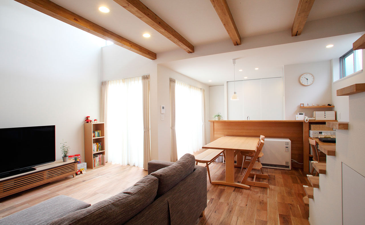 じょぶ 【大阪/3000万円台/30坪台】北向きでも光の入れ方を工夫し、心地よく光を浴びて季節を感じるシンプルな家の建築実例画像4