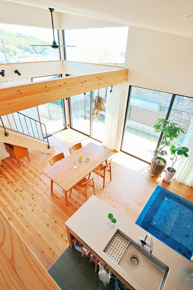 じょぶ 【兵庫/3000万円台前半/間取図有/20坪台】SE構法の特性を活かして叶えた大空間が心地いい、平屋風の住まいの建築実例画像10