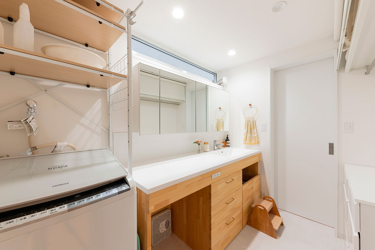 じょぶ 【大阪/3000万円台前半/30坪台】SE構法ならではの技術×設計力で北向きリビングを明るく開放的にの建築実例画像8