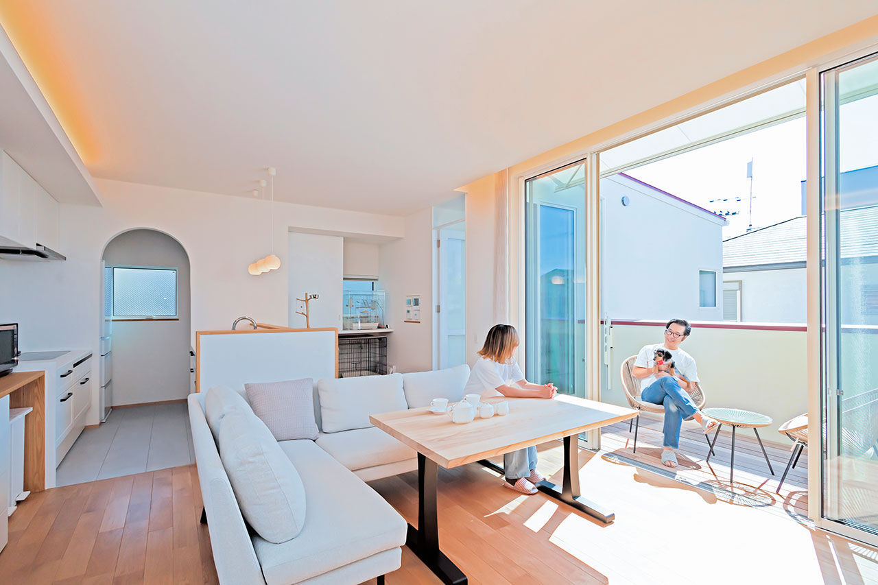 じょぶ 【大阪/4000万円～/ビルトインガレージ】SE構法で叶えた大空間、大開口のガレージハウスの建築実例画像2