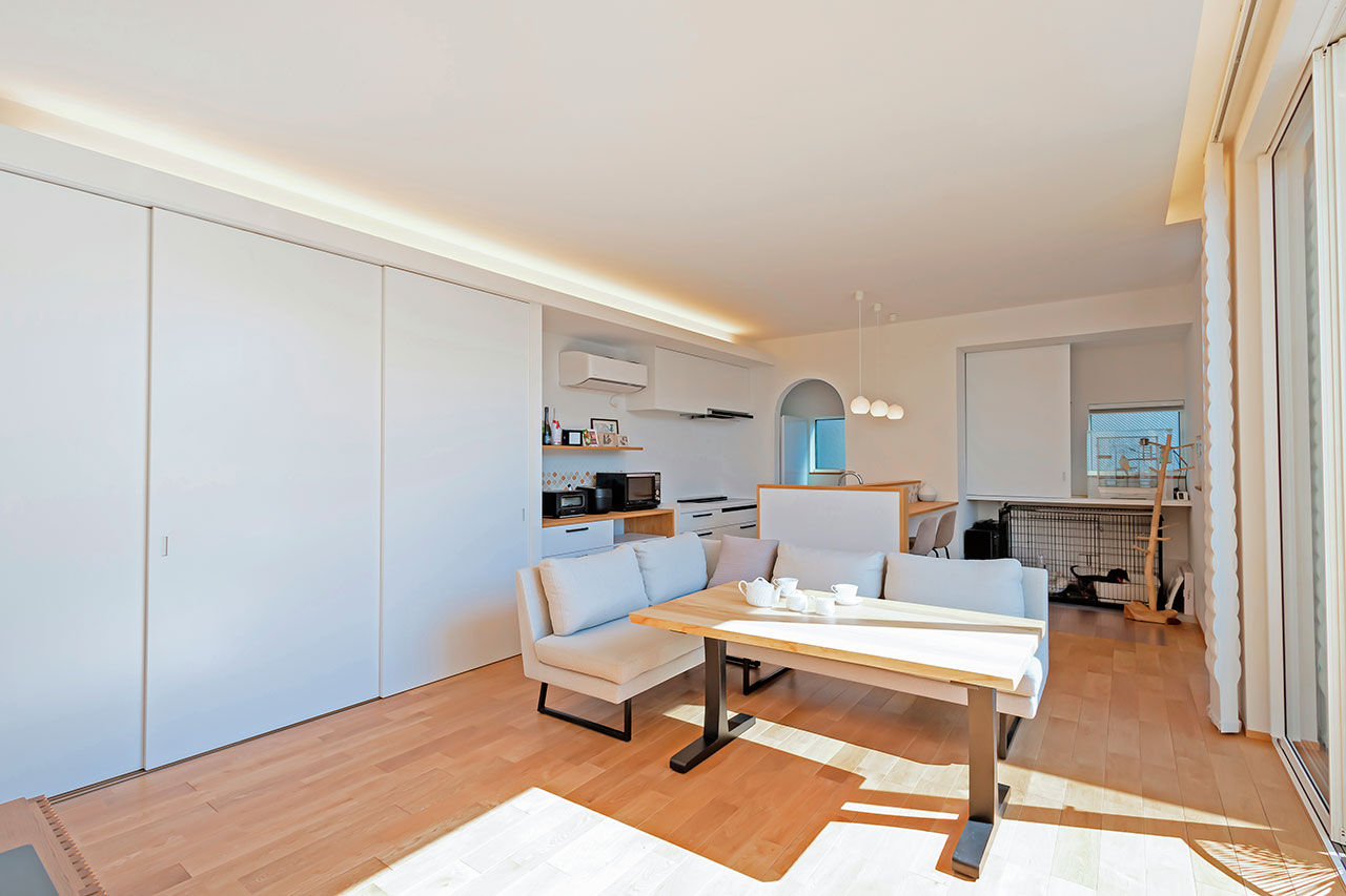 じょぶ 【大阪/4000万円～/ビルトインガレージ】SE構法で叶えた大空間、大開口のガレージハウスの建築実例画像7