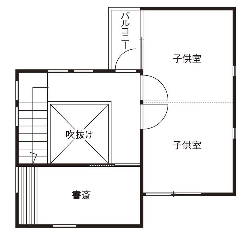 じょぶ 【兵庫/2000万円台後半/狭小/間取り図有】19坪の敷地でも明るく広がりが感じられ、デザインも納得の家をの間取り図（4LDK）3階