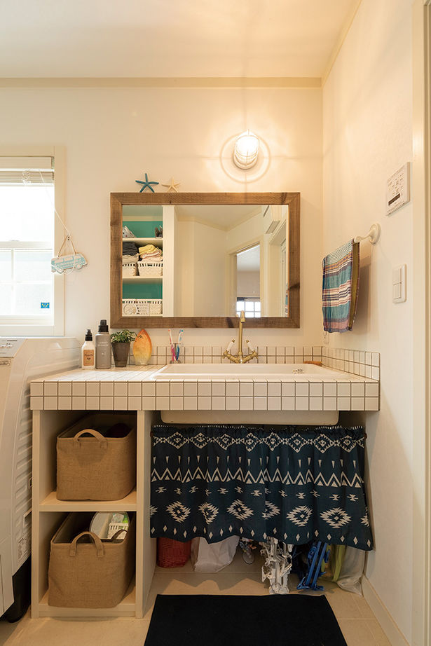 アットナチュレ 【1000万円台/28坪/間取り図/吹き抜け】自然素材と手作りのコラボがお気に入り！カルフォルニアハウスの建築実例画像7