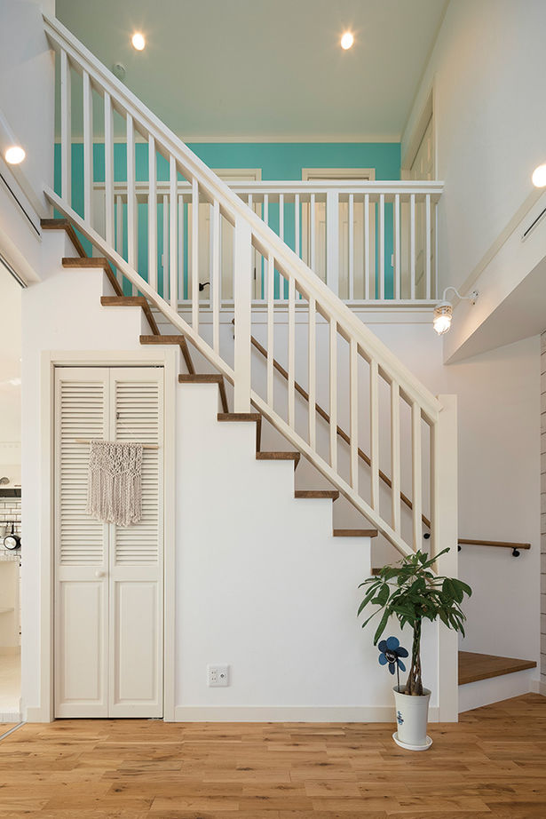 アットナチュレ 【1000万円台/28坪/間取り図/吹き抜け】自然素材と手作りのコラボがお気に入り！カルフォルニアハウスの建築実例画像8