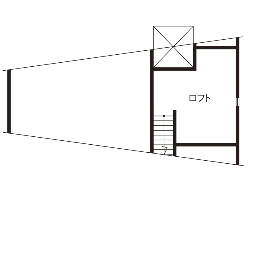 アットナチュレ 【1000万円台/37坪/間取り図/塗り壁_無垢床】インダストリアル×ほどよく可愛い!居心地満点ナチュラルハウスの間取り図（3LDK）ロフト