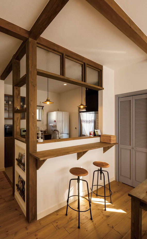 アットナチュレ 【1000万円台/37坪/間取り図/塗り壁_無垢床】インダストリアル×ほどよく可愛い!居心地満点ナチュラルハウスの建築実例画像6