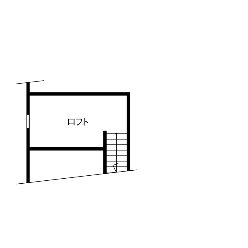 アットナチュレ 【1000万円台/28坪/間取り図/スキップフロア】こだわりのハンドメイドが満載！ブルックリンカフェスタイルの間取り図（3LDK＋ロフト）ロフト