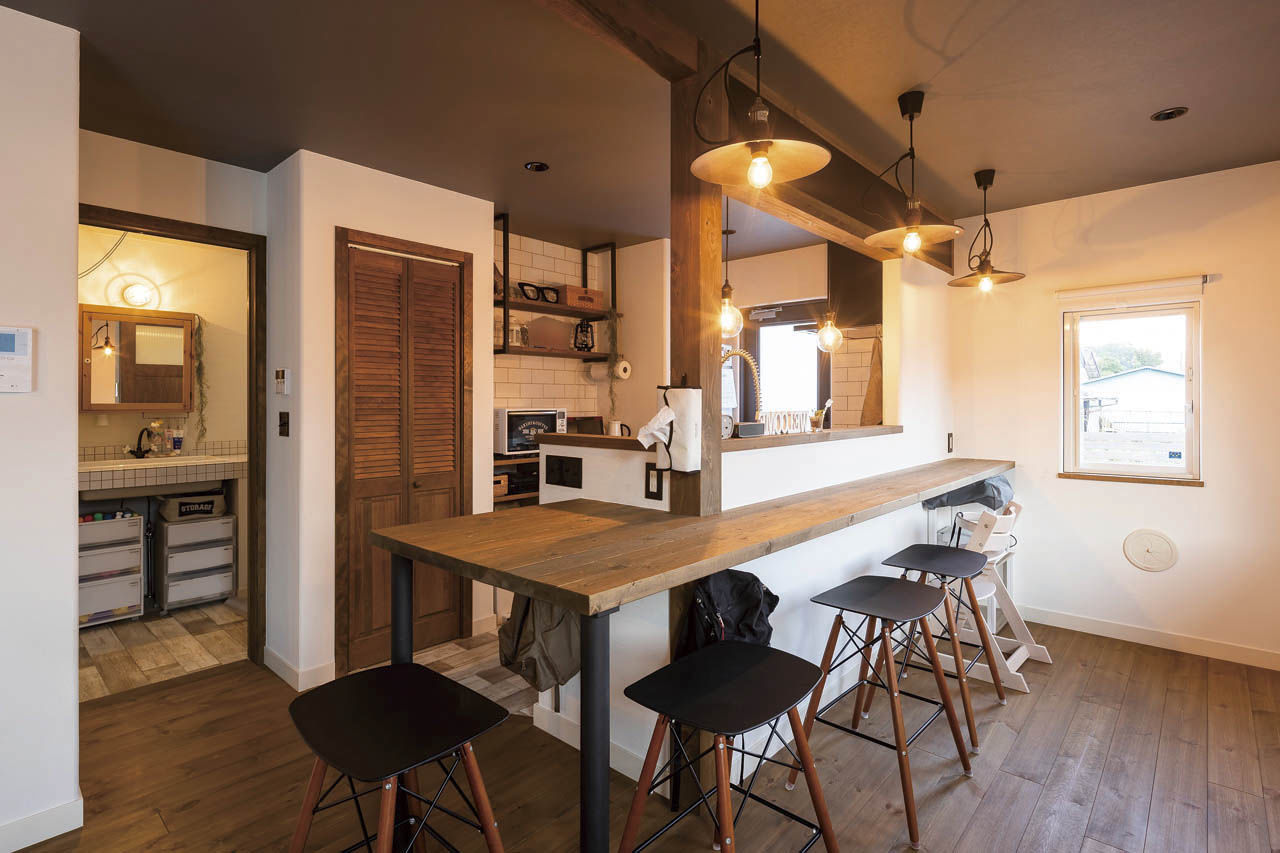 アットナチュレ 【1000万円台/28坪/間取り図/スキップフロア】こだわりのハンドメイドが満載！ブルックリンカフェスタイルの建築実例画像3