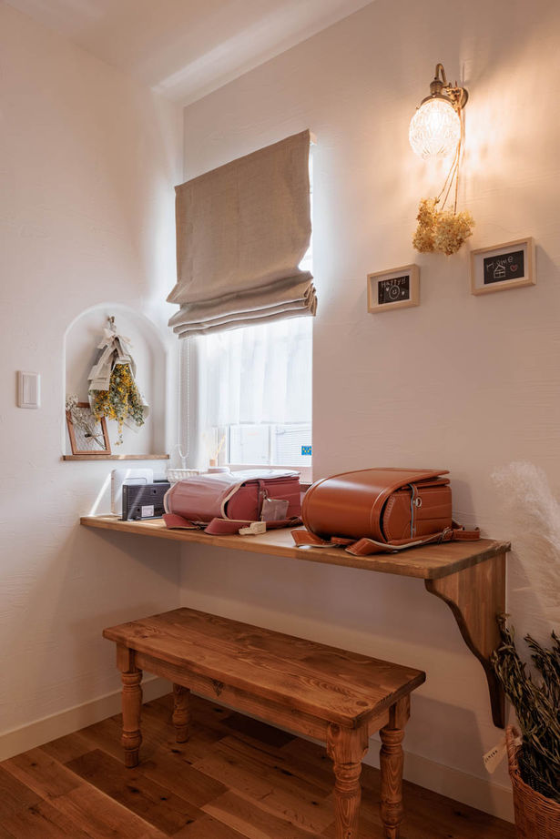 アットナチュレ 【1000万円台/33坪/間取り図/ハンドメイド】無垢床の傷が味わいになる未来まで可愛い正統派ナチュラルな家の建築実例画像8