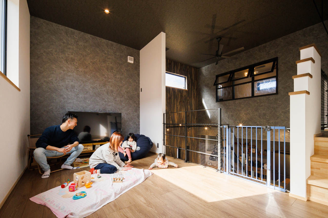 アットナチュレ 【1000万円台/28坪/間取り図/土間/吹き抜け/スキップフロア】薪ストーブ＆ヴィンテージ系ナチュラルハウスの建築実例画像7