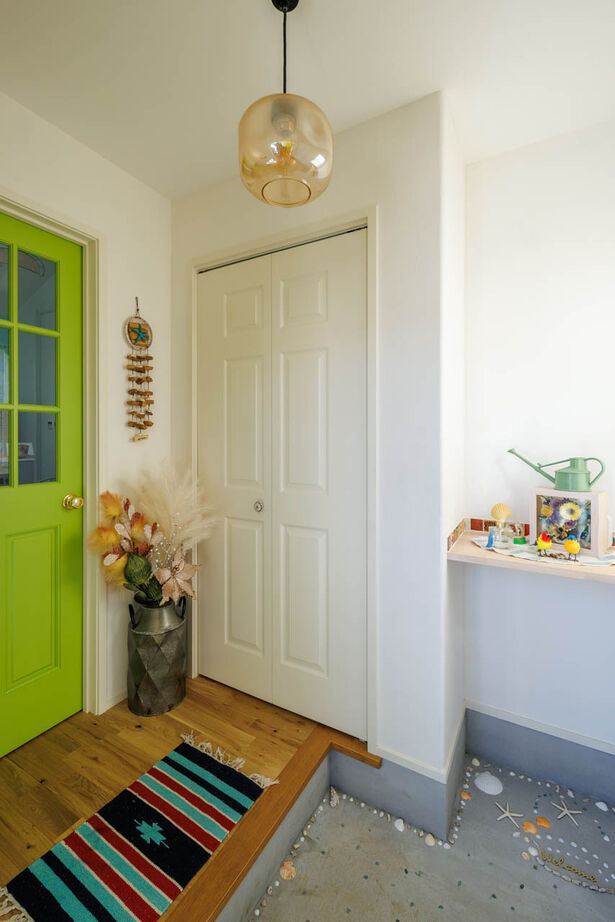 アットナチュレ 【1000万円台/26坪/間取り図/平屋】大好き！だけを詰め合わせたカラフル&ポップなアメリカンフラットハウスの建築実例画像6