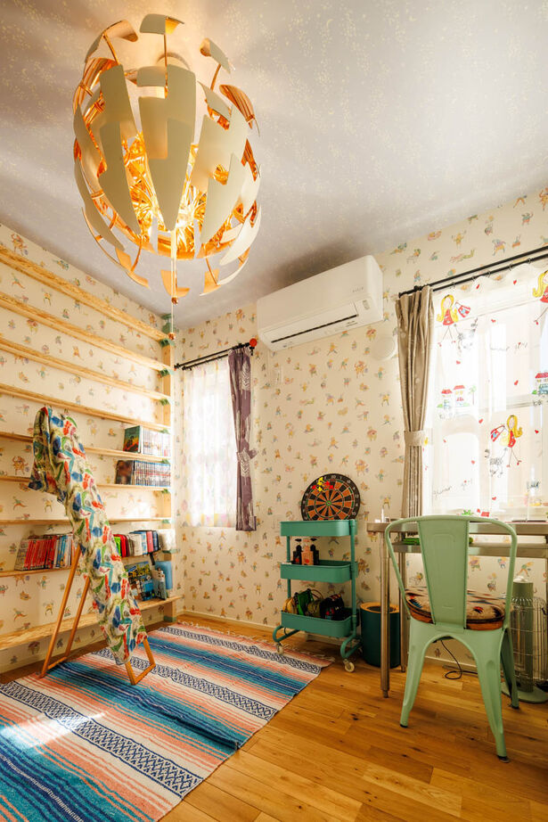 アットナチュレ 【1000万円台/26坪/間取り図/平屋】大好き！だけを詰め合わせたカラフル&ポップなアメリカンフラットハウスの建築実例画像9