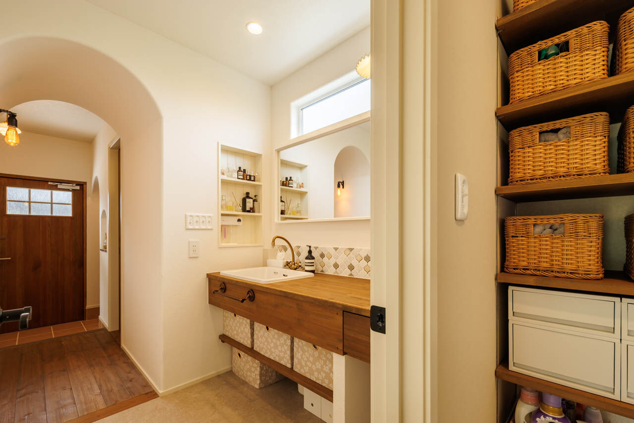 アットナチュレ 【1850万円/33坪/間取り図/造作家具】ベージュがアクセント。レトロでシンプルな大人のナチュラルハウスの建築実例画像7