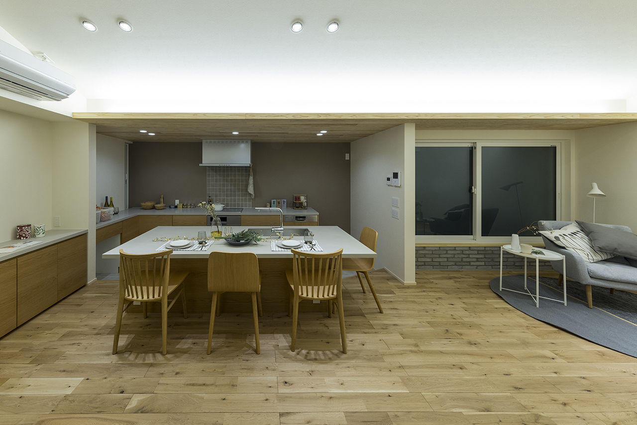 THE HAUS ザハウス 【福岡県行橋市/平屋/3LDK＋中庭/無垢材】日常の暮らしが心地よい北欧スタイルのコートハウスの建築実例画像4