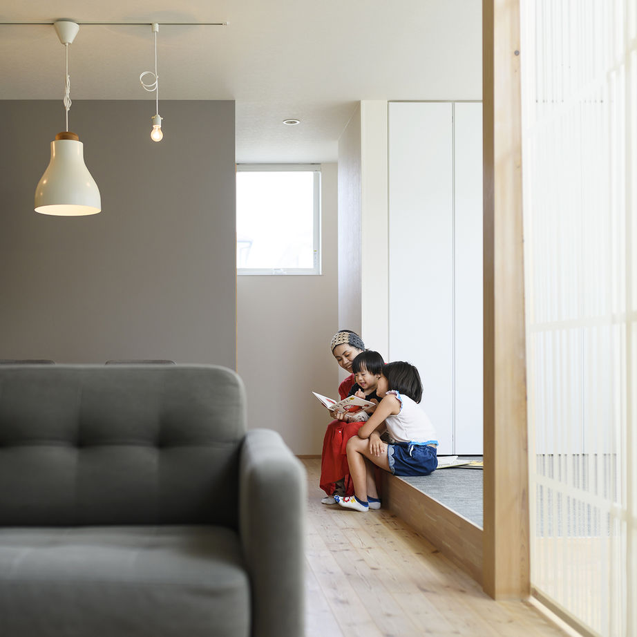 THE HAUS ザハウス 【北欧スタイル/無垢床/小上がり和室/間取り図有】仕切りのないLDKで家族がつながる家の建築実例画像10
