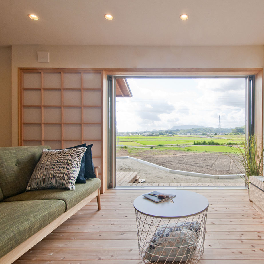 THE HAUS ザハウス ★間取りあり【平屋＋4LDK＋大開口】効率の良い間取りと、外とのつながりを持たせた和モダン平屋の建築実例画像3