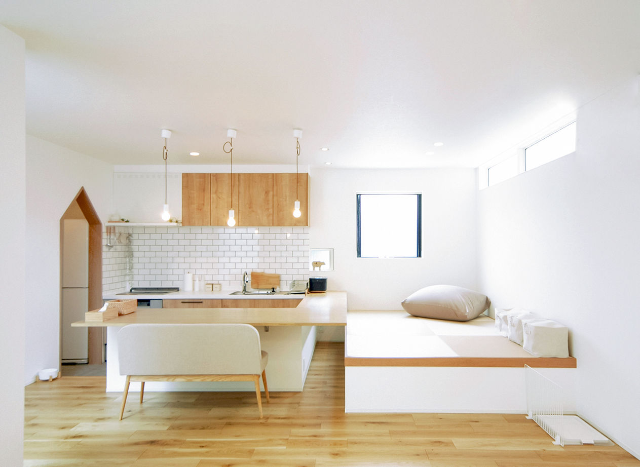 TIME+ 【プライベートと採光を重視した平屋】光庭が空への開放感を生み出す、アーバンスタイルのフラットハウスの建築実例画像3