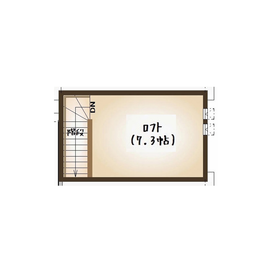 パルコホーム お気に入りのインテリアに囲まれたシックモダンな落ち着いた雰囲気のこだわり住宅の間取り図（4LDK）ロフト