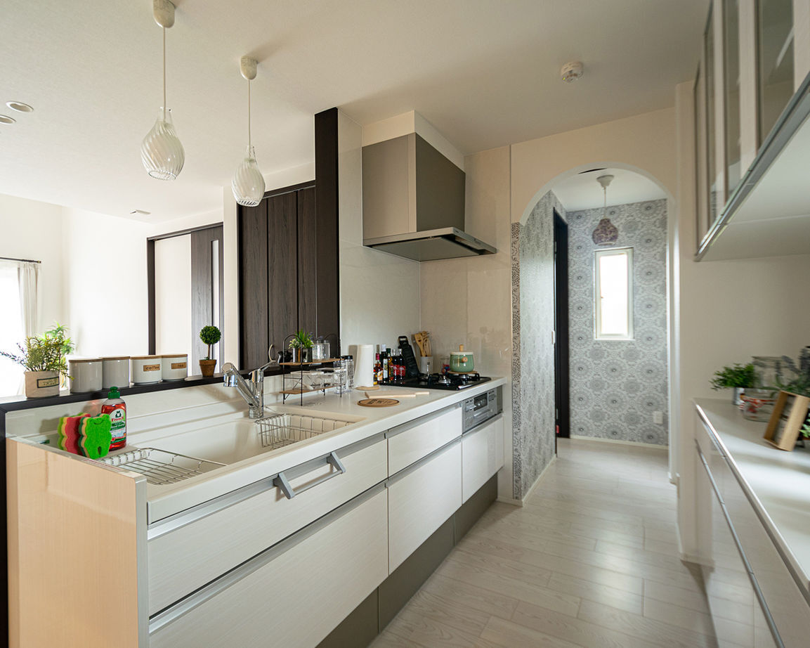 パルコホーム 共働き夫婦にうれしいこだわりの「家事動線」で快適！団らんが弾む開放的なリビングが自慢の家の建築実例画像3