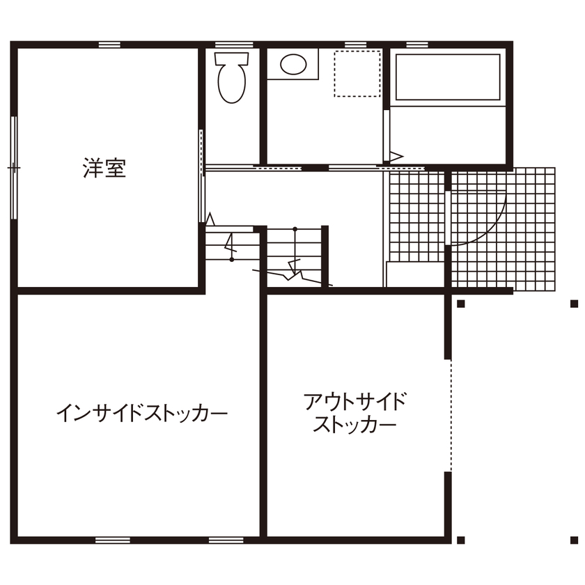 パルコホーム 【間取り図有/スキップフロア】趣味のスペースなど家族が思い思いに楽しい時間を過ごせる家の間取り図（3LDK）1階