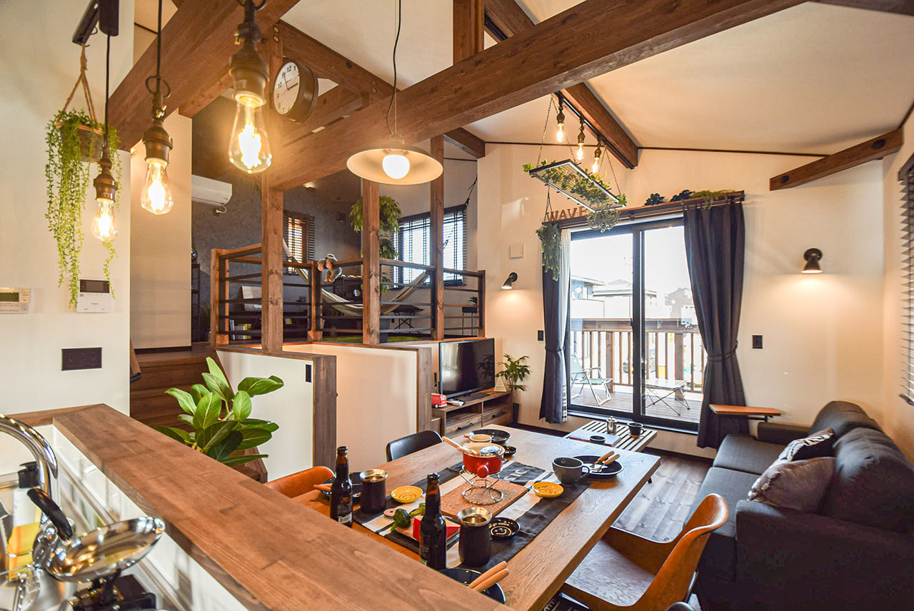 パルコホーム 【間取り図有/スキップフロア】趣味のスペースなど家族が思い思いに楽しい時間を過ごせる家の建築実例画像3