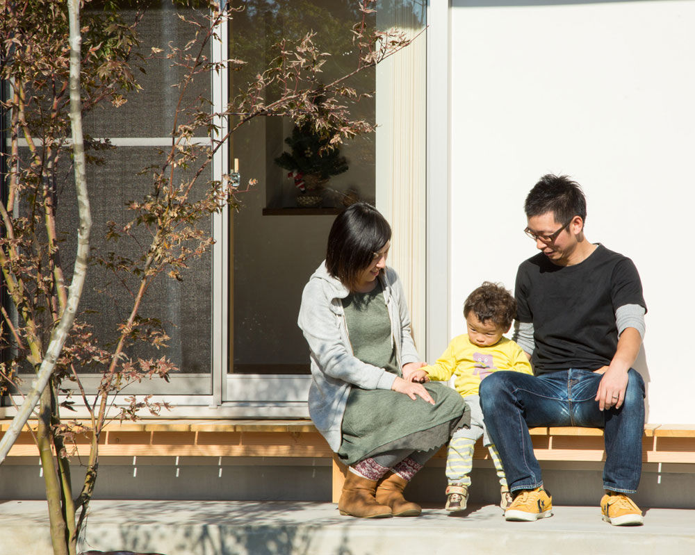 新進建設 【2500万円】扇型の土地をいかした、庭を抱いて「くの字」に建つ家／家の間取り図ありの建築実例画像9