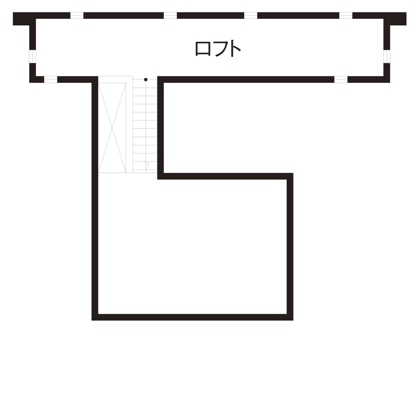 新進建設 【1500万円】終の棲家から子育て世代へ。長く住み継がれる平屋住宅／家の間取り図ありの間取り図（2LDK）ロフト
