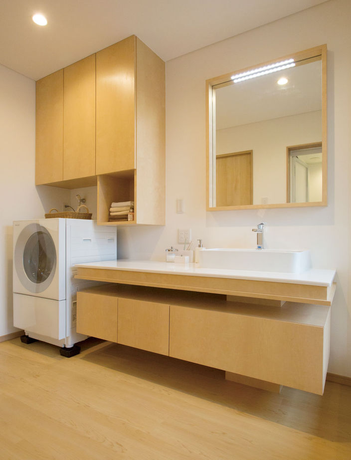 新進建設 【2500万円】趣味を楽しむ間取り。無垢材をたっぷり取り入れた和モダンの注文住宅／家の間取り図ありの建築実例画像9