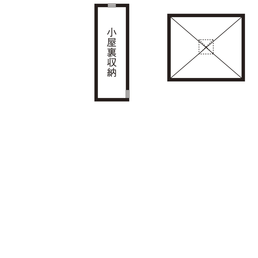 新進建設 【2537万円】シックな黒に、無垢板張りでぬくもりをプラス。オシャレな三角屋根の家／家の間取り図ありの間取り図（4LDK＋小屋裏）小屋裏