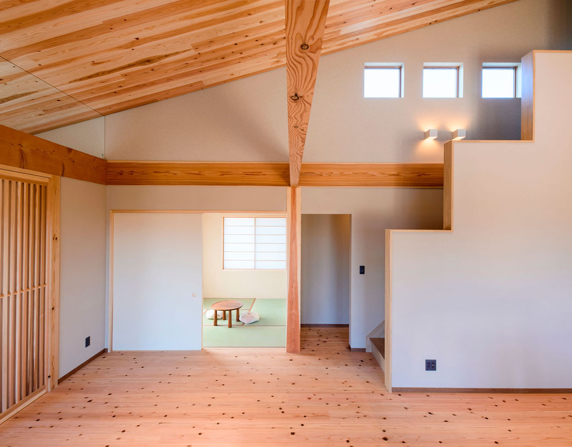 新進建設 【3500万円／延床35.2坪／間取り図あり】土地探しから対応。自然豊かな高台のロケーションに建つ平屋風の家の建築実例画像6