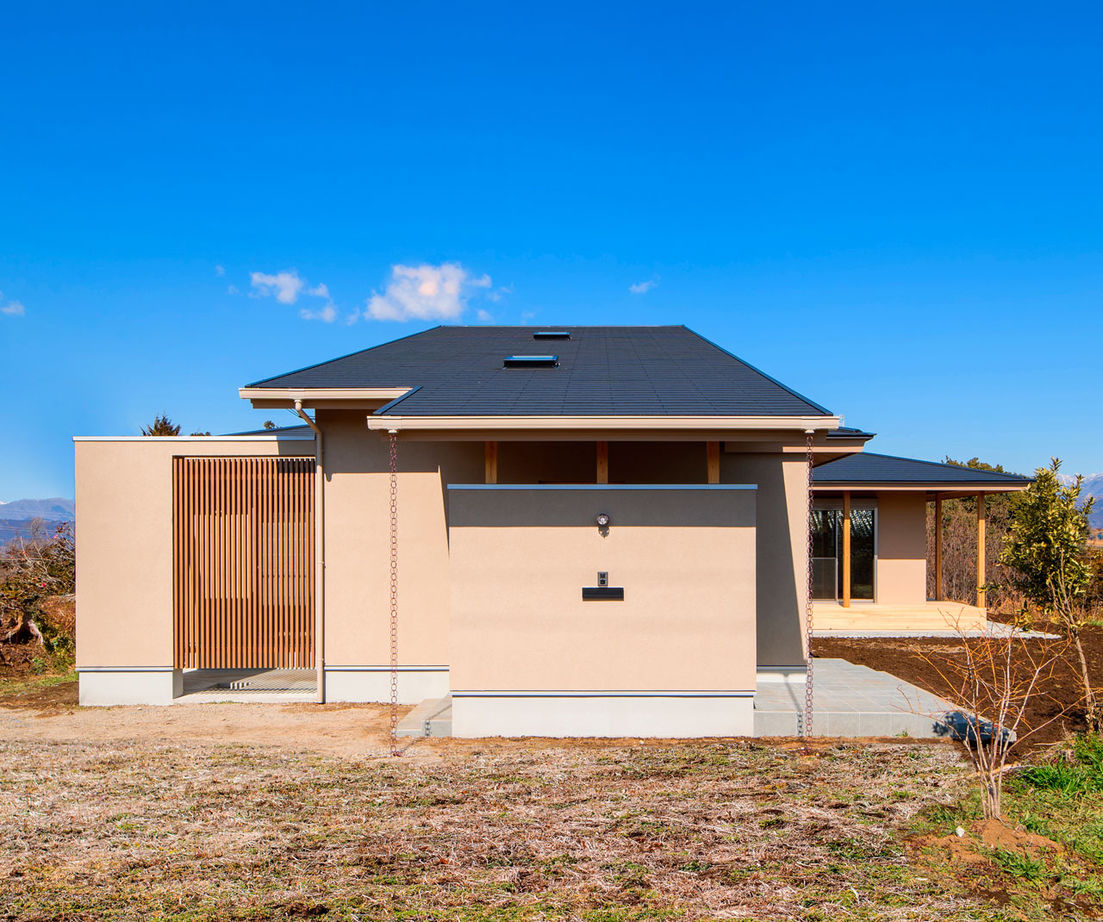 新進建設 【3500万円／延床35.2坪／間取り図あり】土地探しから対応。自然豊かな高台のロケーションに建つ平屋風の家の建築実例画像9